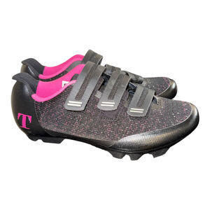 Tommaso Terra Aria 100 Black and Pink Cycling shoes size 10